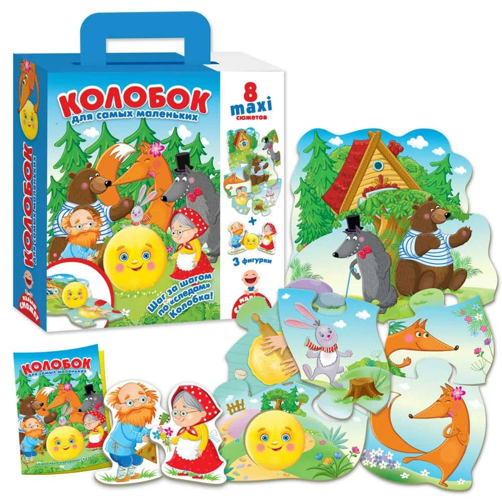 Игра настольная Vladi Toys Путешествие по сказке &quotКолобок&quot|Карточные игры| |
