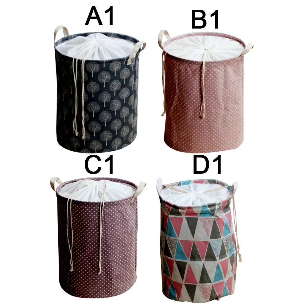 Simple Foldable Sundry Storage Bucket Household Articles For Use In Dirty Clothes Laundry Wardrobe Basket | Дом и сад