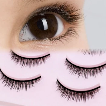 

5 Pairs New 3D Mink Popular Natural Short Cross False Eyelashes Daily eye lashes Girls Makeup Necessaries eyelashes maquiagem