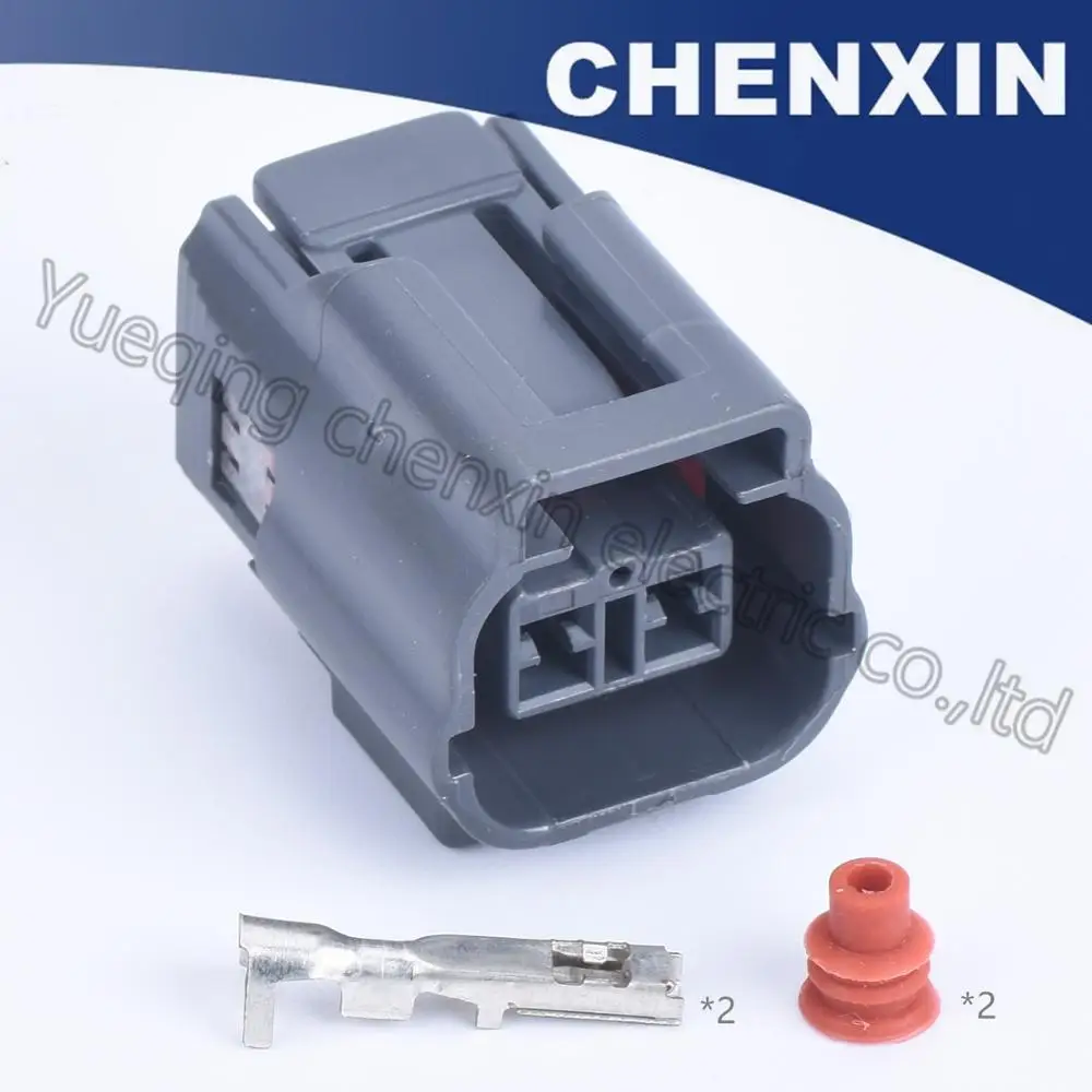 Gray 2p waterproof electric wire harness cable auto connectors(2.2