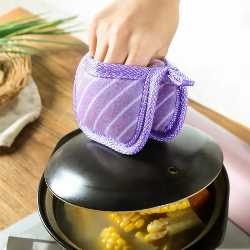 

1 Piece Cute Fashion Twill Stripe Kitchen Cooking microwave baking BBQ oven potholders oven mitts kitchen gloves
