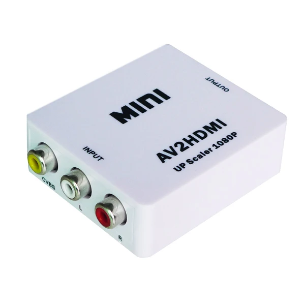 100 шт RCA для HDMI AV к HDMI 1080 P AV2HDMI Мини AV к HDMI Converte преобразователь сигнала для ТВ, VHS и VCR, DVD