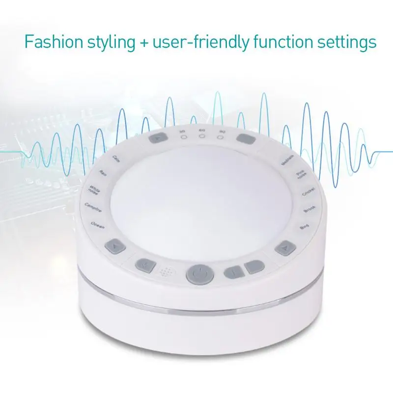 

Baby Sleep Soothers Sound Machine White Noise Record Voice Sensor Soothing Sound Auto-off Timer for baby care