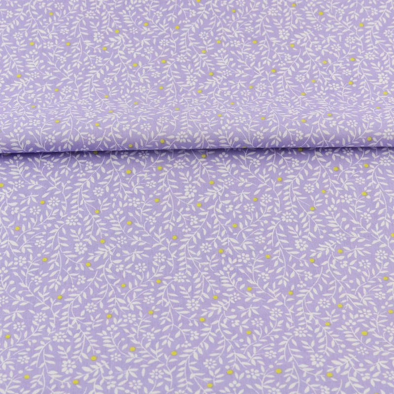 Новые поступления хлопок листья из ткани конструкции фиолетовый Швейные тканевые украшения постельные принадлежности Скрапбукинг лоскутное