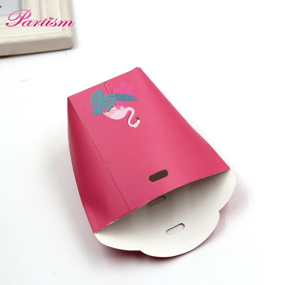 1PACK Multi Types Flamingo Gift Box DIY Ribbon Candy Pattern Kraft Paper Wedding/Party Favors Gifts Bag For Guest Party Supplies|box for|party