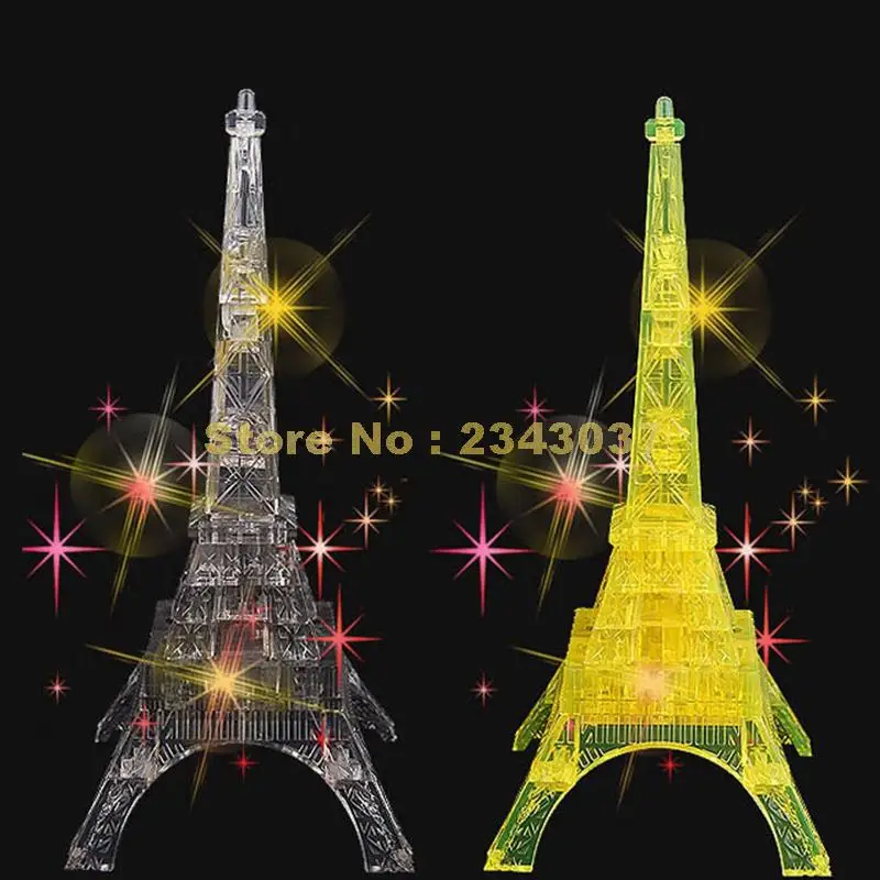 

Intelligence/ Patience/ Observation Development Diy 3d Crystal Eiffel Tower Assemblage Puzzles Toys Decor