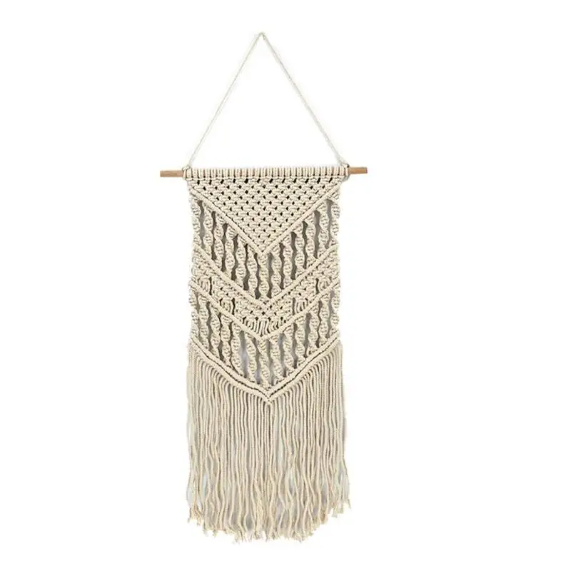 

Vintage Woven Wall Hanging Macrame Geometric Art Tapestry Bedroom Decor Pendant