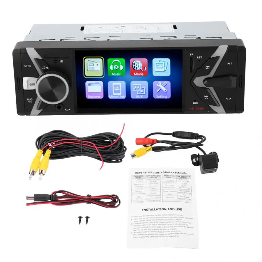 

Car Multimedia Player 4.1inch HD LCD Screen BT Hands-free Car MP5 Player FM Radio Remote Control oto teypleri