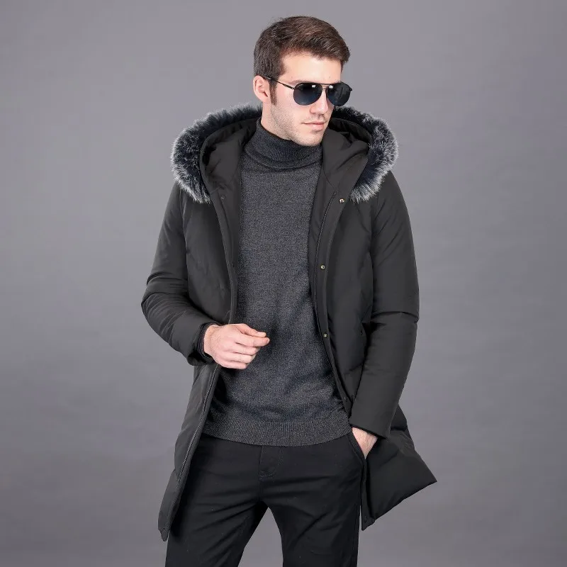 Новая зимняя длинная мужская куртка размера плюс 8XL 7XL 6XL модное классическое