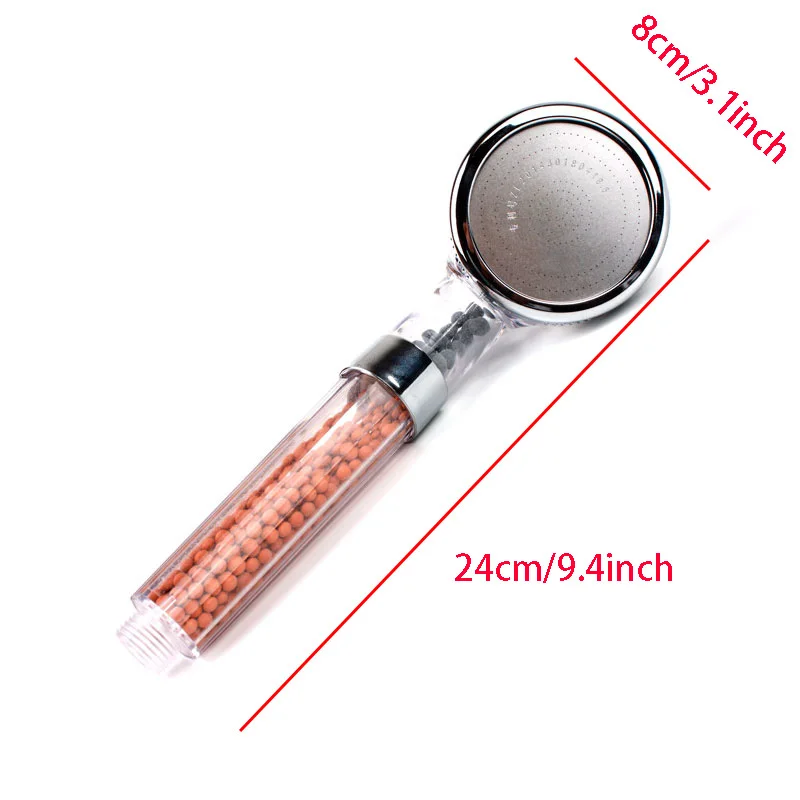 8 Cm High Pressure Bathroom Shower Head Stimulation Water -saving Filter Balls Claws Rain Shower
