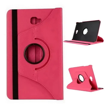 

360 Degree Rotated Case for Samsung Galaxy Tab A 10.1 2016 SM-T585 PU Leather Cover for Samsung SM-T585 SM-T580 Tablet Case+Gift