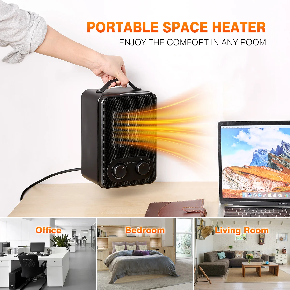 Sancusto DH QN03 1800W Auto Oscillation Overheating Protection Carrying