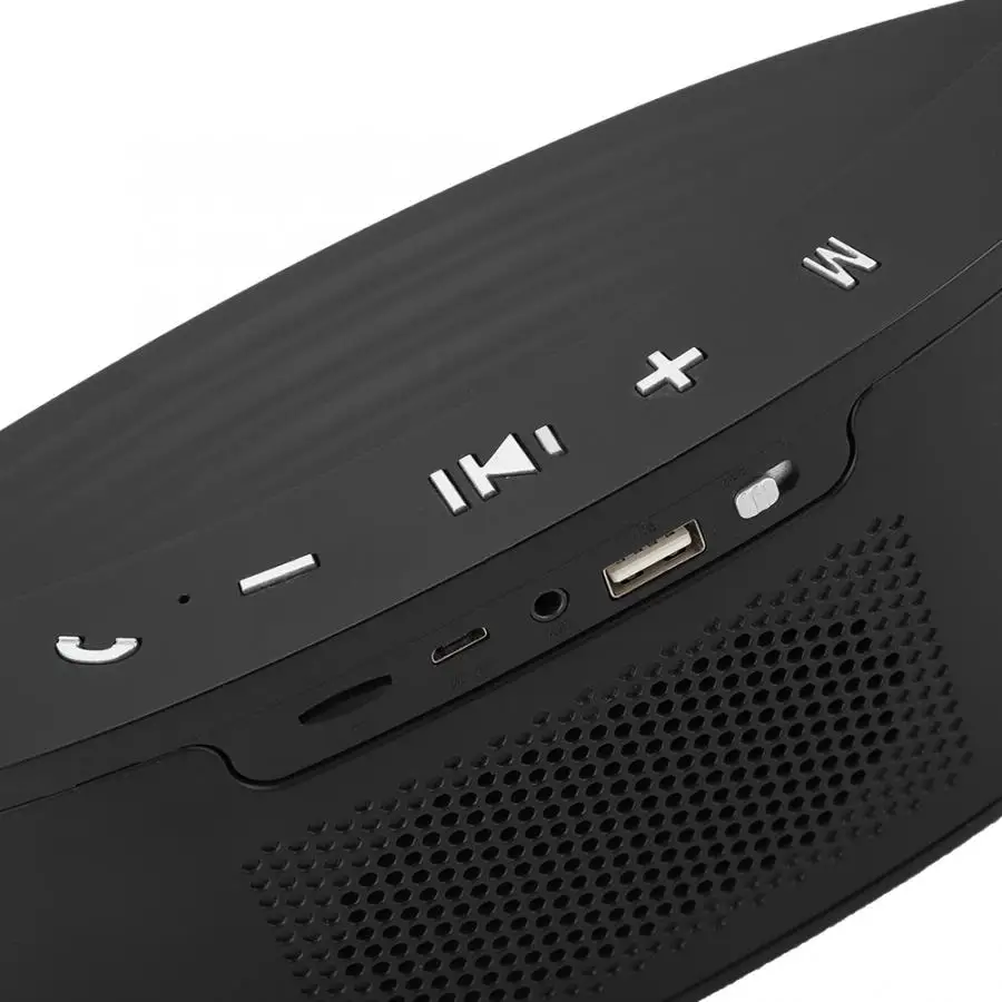 HiFi беспроводной Bluetooth док динамик поддержка FM радио TF карты 3,5 мм аудио вход светодиодный