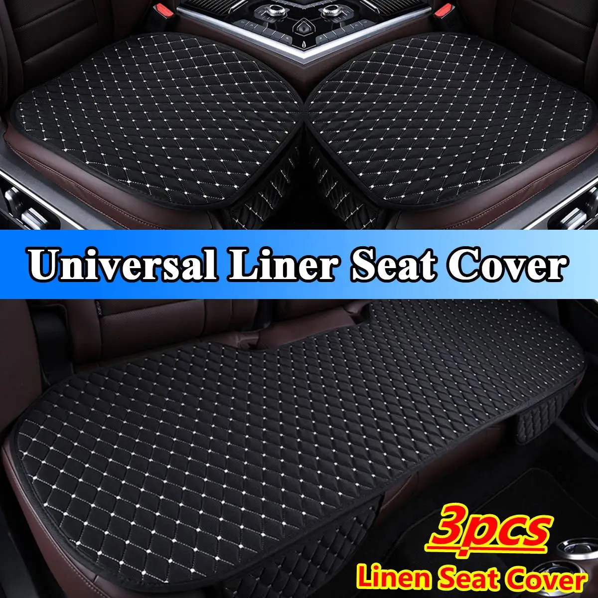 

Universal Leather Front Rear Car Truck Seat Cover Summer Cushion Anti-Slip Back Chair Pad For Vehicle Auto Car Seat Protector