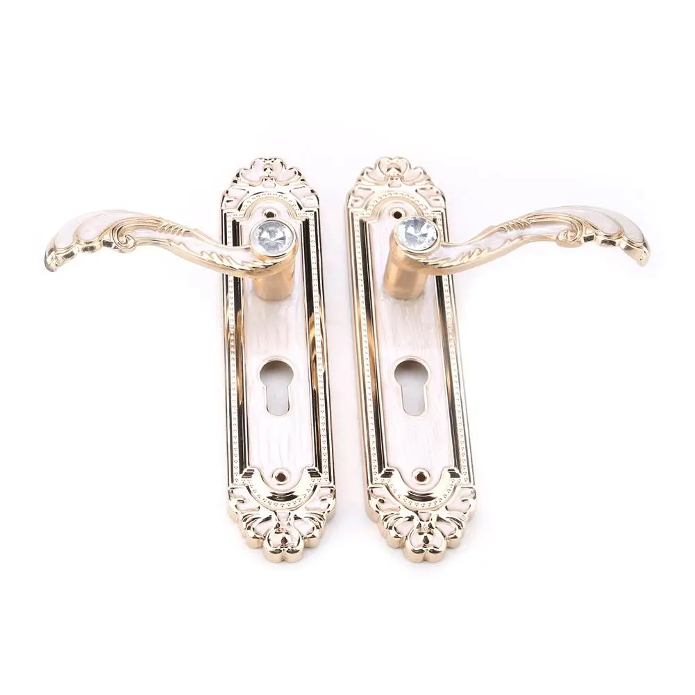 

Vintage European Style Aluminium Alloy Room Interior Door Lock Handle Furniture Hardware tools good