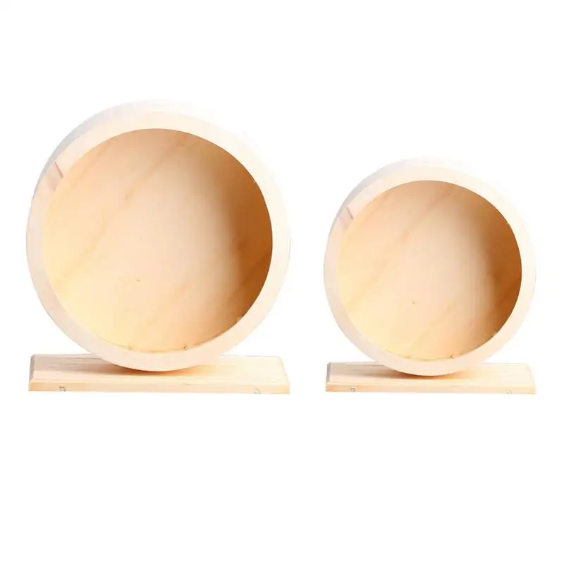 

Multi-function Pet Wooden Exercise Wheel Eco-Friendly Pet Toy Wheel Suitable For Hamsters Mouse Rats And African Hedgehog