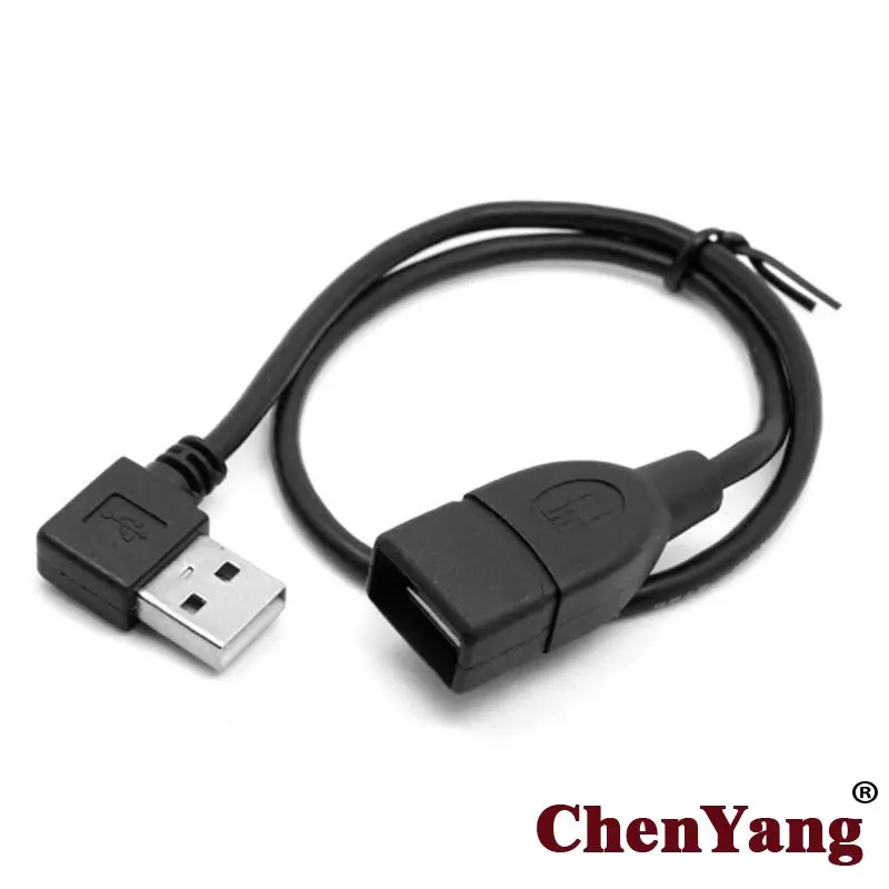 Zihan 480 Мбит/с USB 2,0 Левый Угловой 90 градусов Тип мужчин и женщин Удлинительный кабель 10 см/20 см/40 см