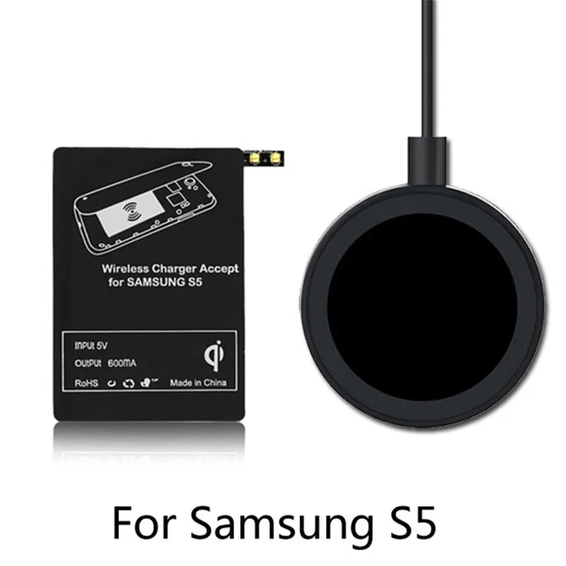 

Qi Wireless Charging Kit Charger Charging Adapter Receptor Receiver Coil Pad For Samsung Galaxy S5 Sm-g900f G900h G900a G900