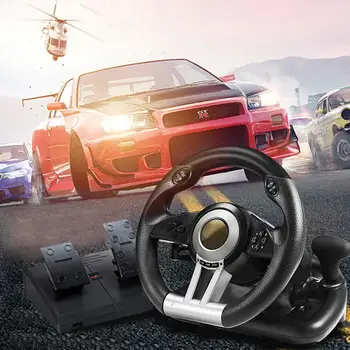 

Car Racing Simulation Game Steering Wheel For Sony PC/PS3/PS4/X-ONE/Switch Computer Game 180 Degrees Driving Imitation Gamepad