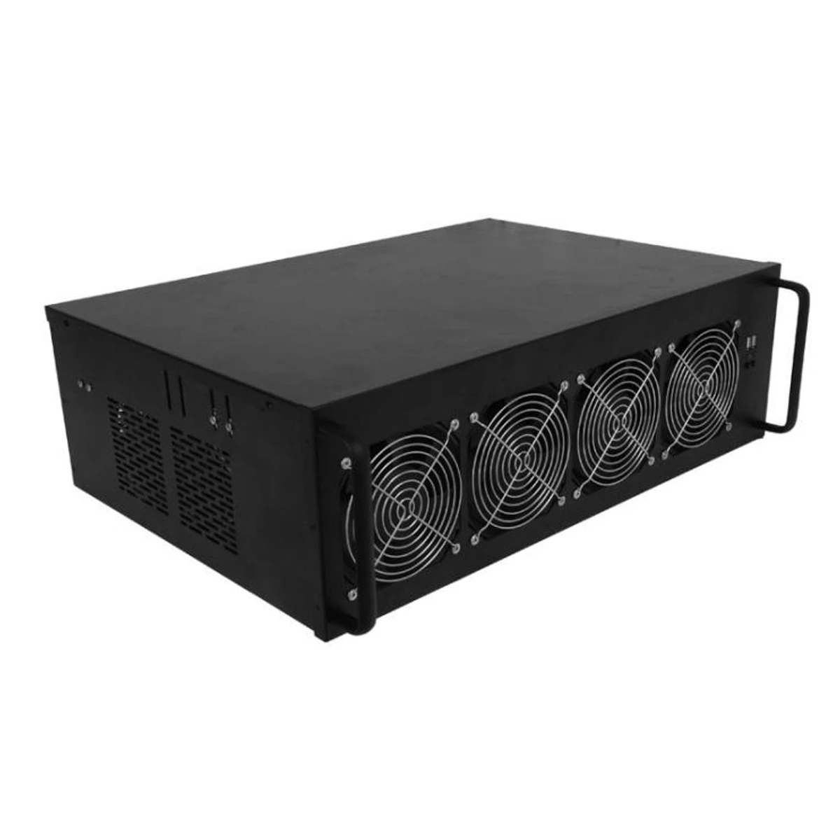 Open Air Mining Rack Frame Rig Case Box 4U For 8 GPU Ethereum ETH/ZEC/Bitcoin with 4 Fan