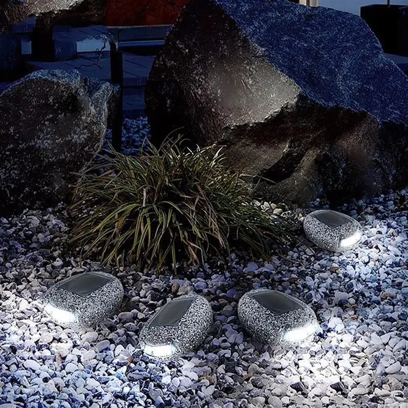 

Solar Light For Garden Decoration Outdoor Path light Pebbles Stones LED Rock Light Waterproof Driveway Walkway Solar Stones Lamp
