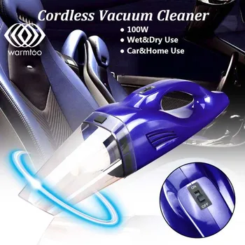 

Cordless 12V 100W Dry Wet Dual Use Car Vacuum Cleaner Hand Held Rechargeable Cyclonic Vaccum Cleaner Partable Home Use