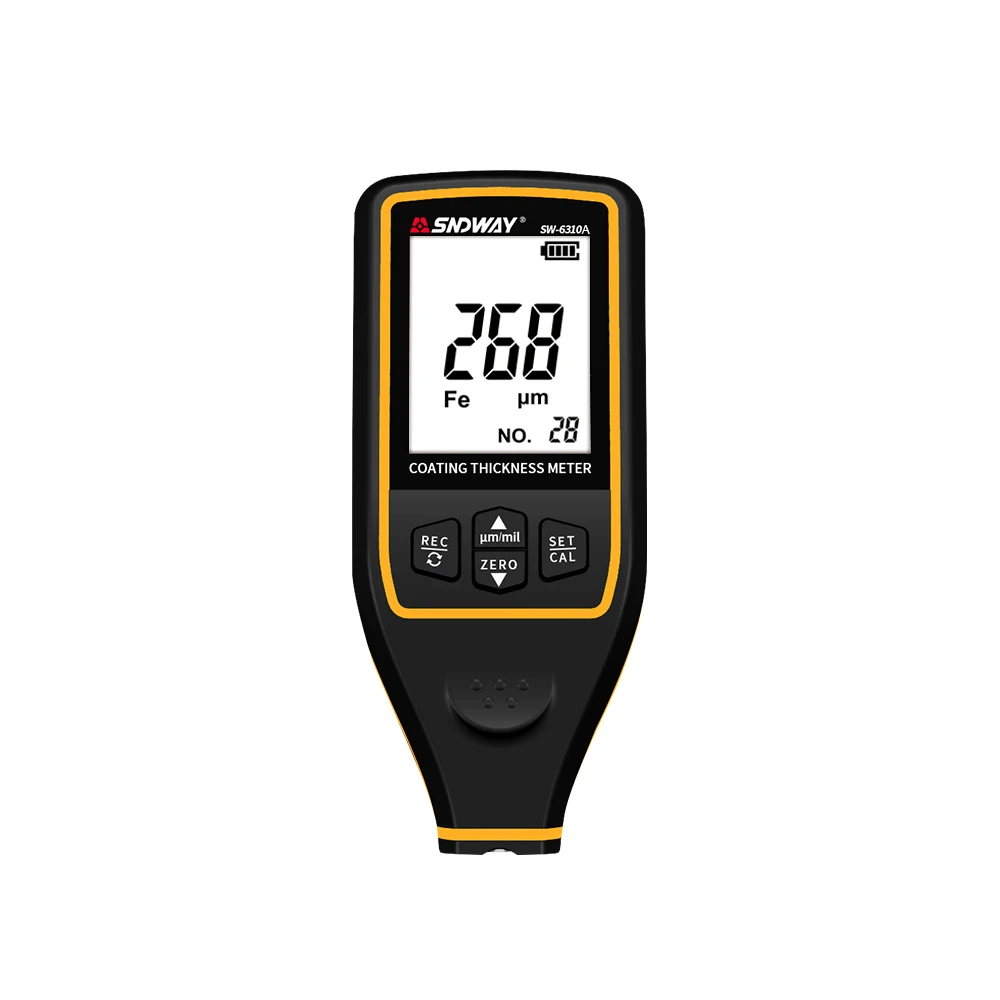 

Sndway Digital Thickness Gauge Width Measuring Instruments Tester For Test Paint Film Coating Thickness Sw-6310A