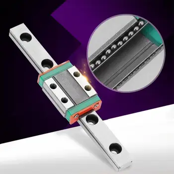 

1PC Guide Motion rail LML9B Miniature Linear Rail 9mm Width+Slide Block Linear Guide Rail Print Parts carriage CNC New Arrival