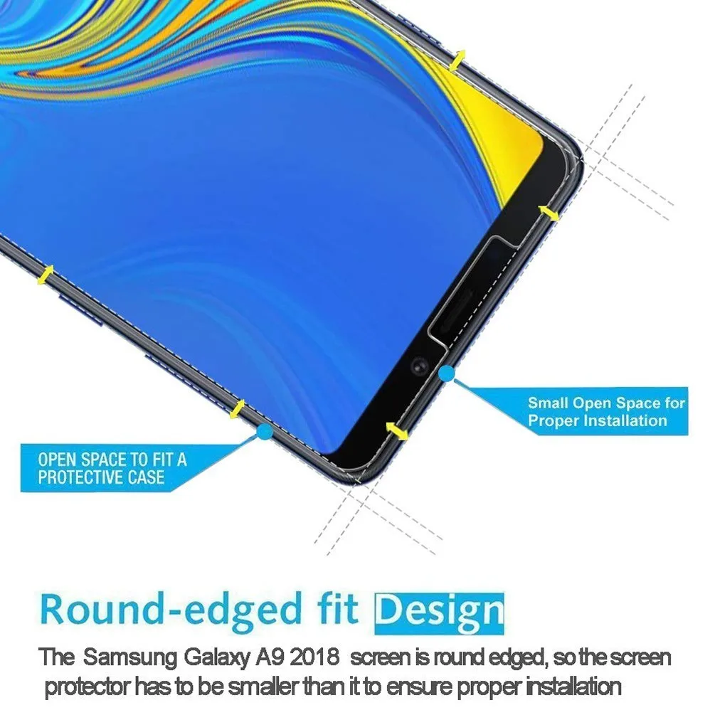 10 шт./партия Bluk для Samsung Galaxy A9 2018 J4 Core J2 core A8S A6S пленка 0 3 мм 2.5D 9H Премиум ЖК экран из