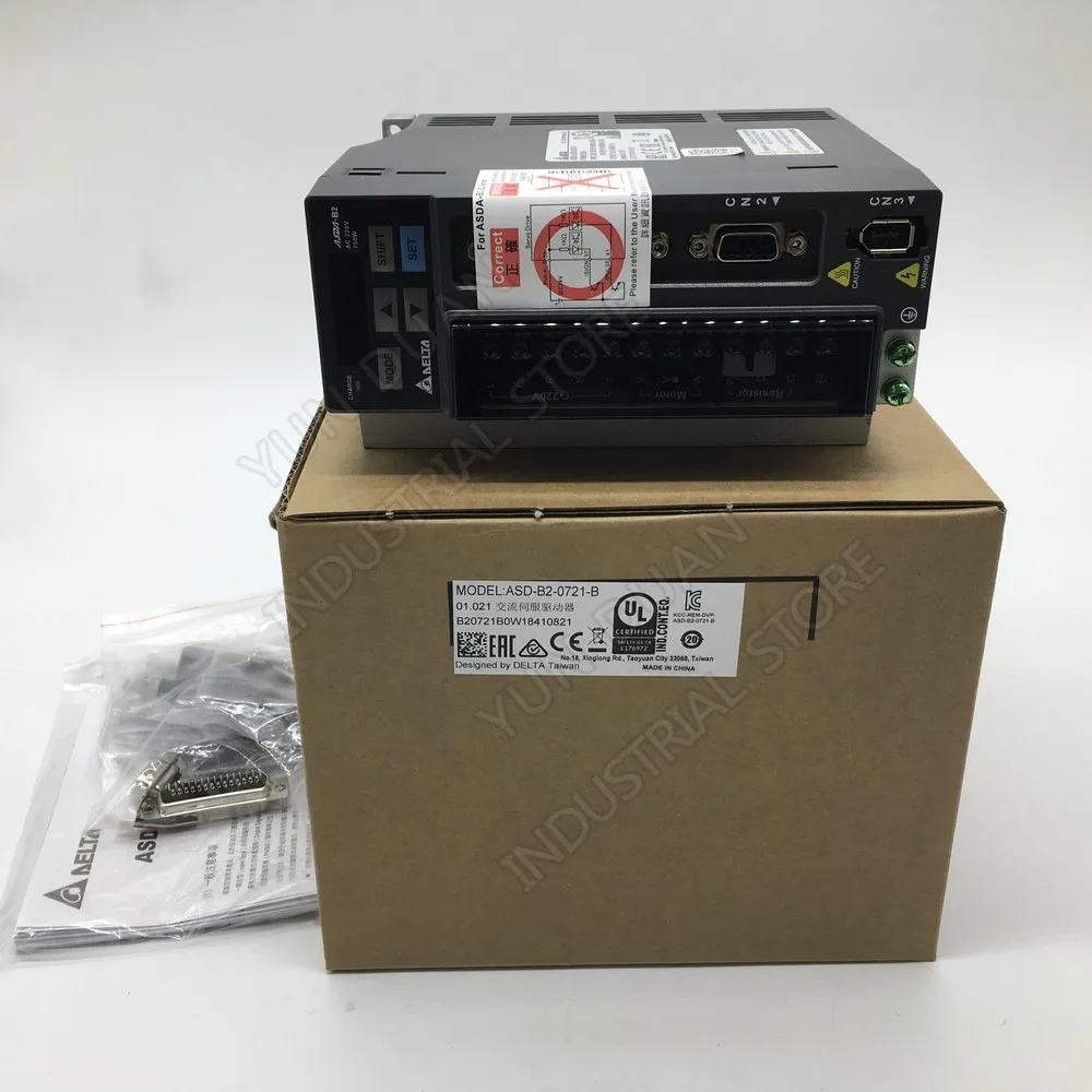 Новый 750 Вт 0 75 кВт Delta B2 AC Серводвигатель ASD 0721 B для ECMA C20807RS C20807SS|Двигатель