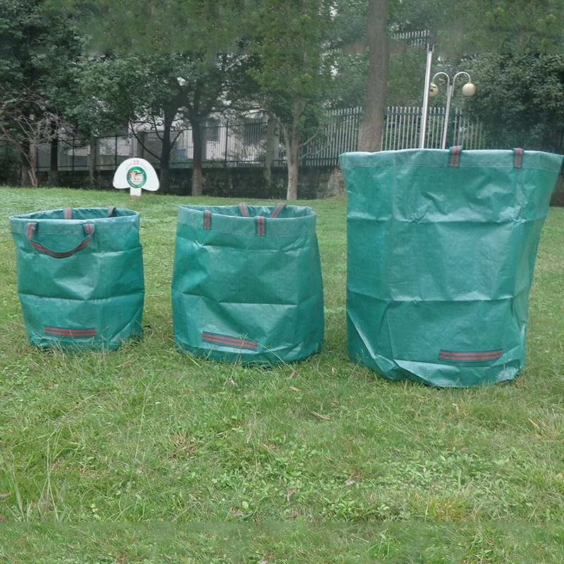 Садовый мешок для мусора, утолщенный прочный мешок для мусора, мешок для хранения листьев, портативный складной
