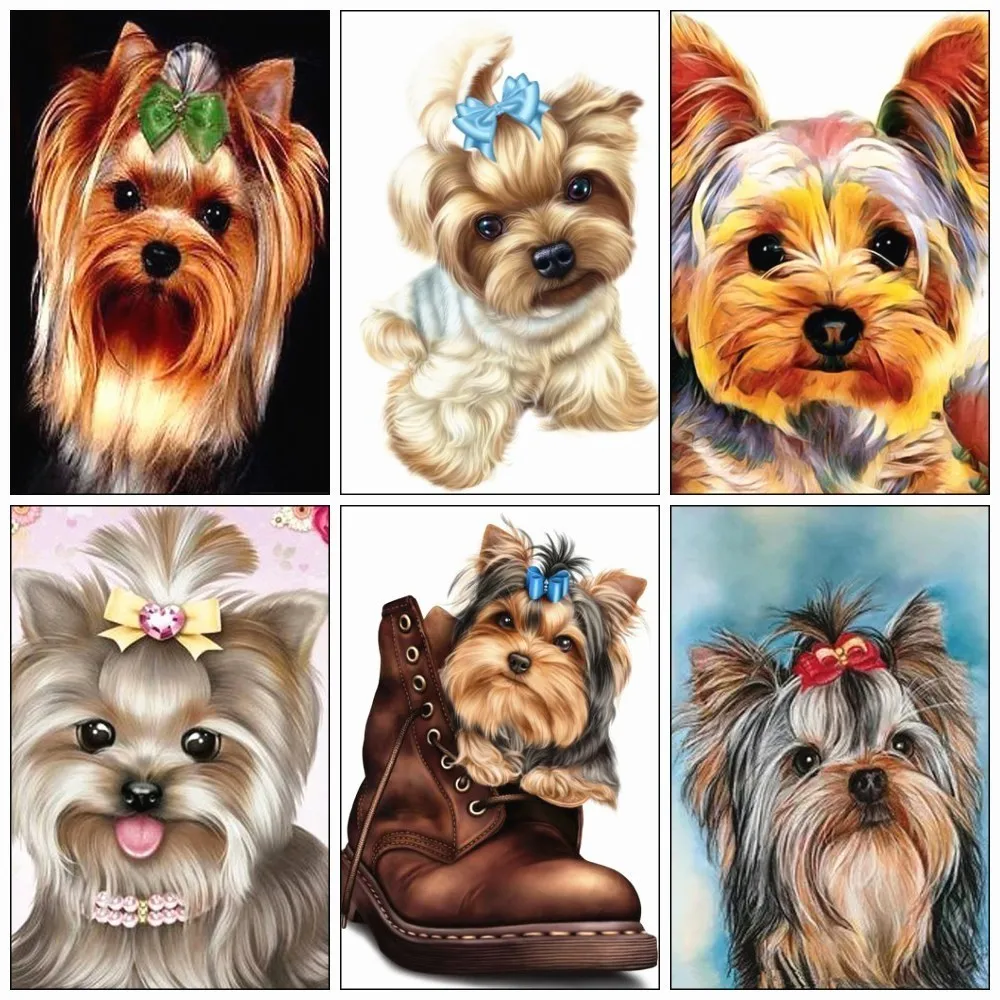 

Huacan DIY Full Square Diamond Painting Dog Animal Diamond Embroidery Sale Rhinestone Picture 5d Diamond Mosaic DropShip