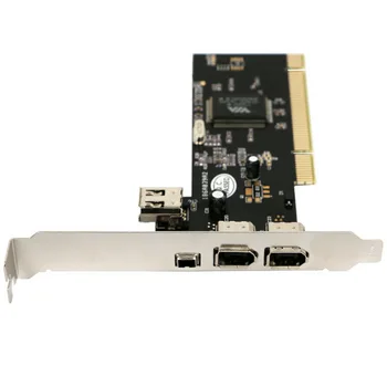 

20pcs PCI to 6-Pin / 4-Pin IEEE 1394 Controller Card with Firewire Cable for Digital Camera DV Camcorders Hard Disks