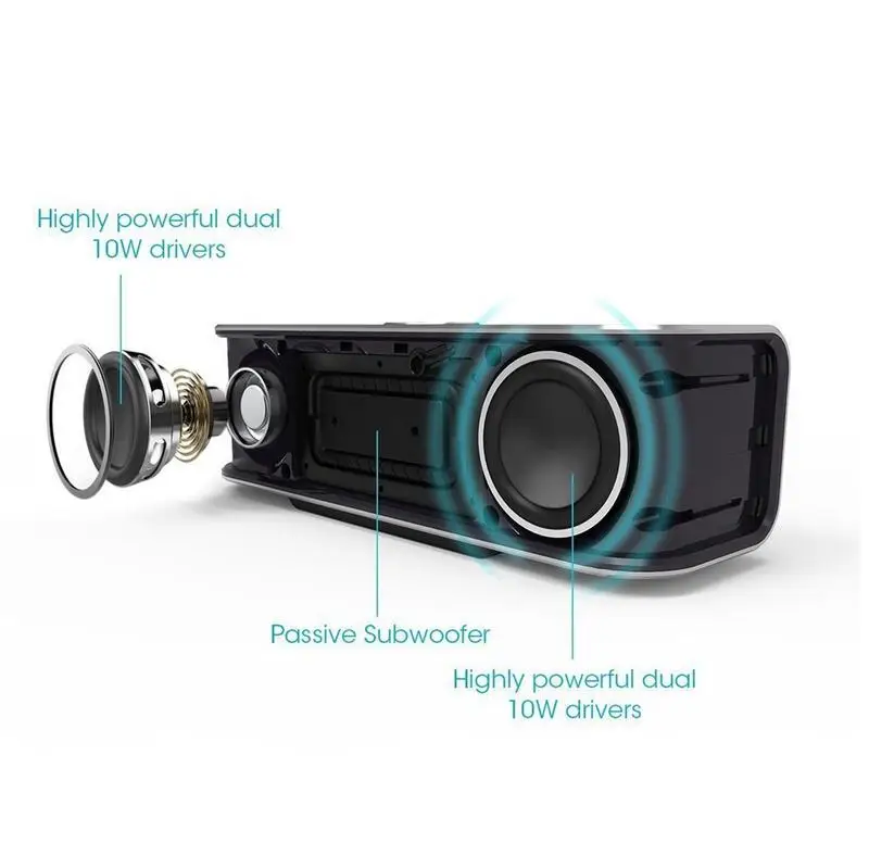 Беспроводная колонка с Bluetooth 4 0 Hi Fi стереозвук супербасами перезаряжаемый