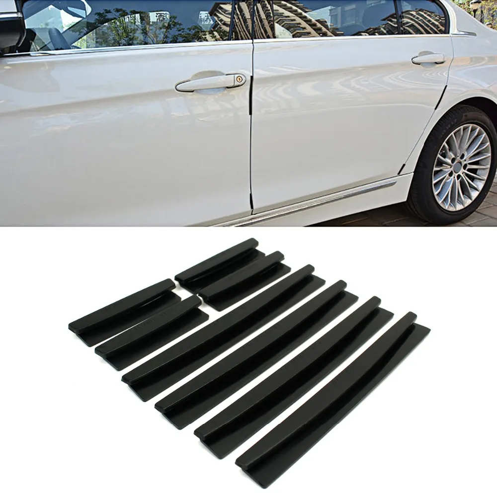 

Black Car Styling Mouldings Strip Bumper Protector Corner Edge Guards Anti-Scratch Strip Door Protector Moldings Accessories