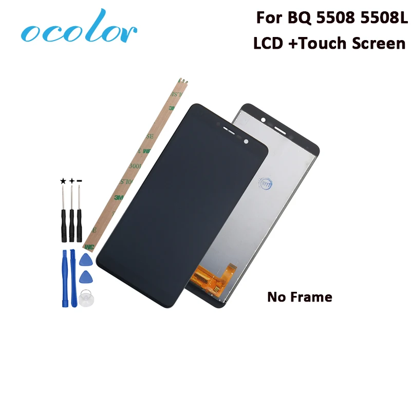 

ocolor For BQ 5508 5508L LCD Display And Touch Screen 5.45'' Tested Assembly For BQ 5508 5508L Phone With Tools And Adhesive