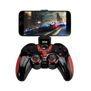 

Wireless Bluetooth Game Controller Gamepad with Cell Phone Holder for iPod/iPhone/iPad and most Android system table PC