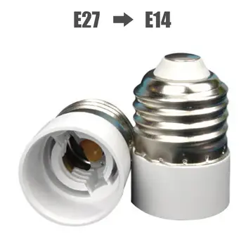 

1pc E27 to E14 Adapter Conversion Socket High Quality Fireproof Material Socket Adapter Lamp Holder Converter