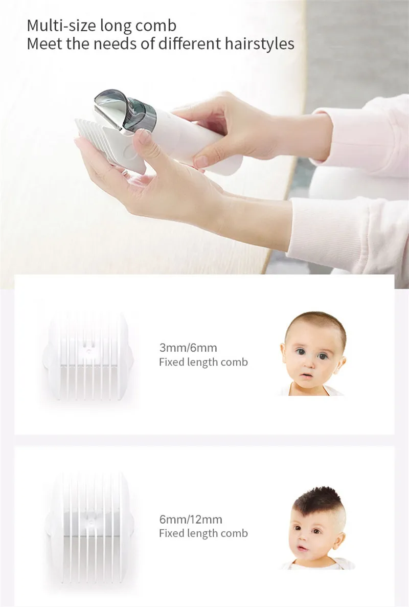  YOUPIN SMATE SH-EC31 USB Rechargeable Electric Hair Clipper For Adult Children's Silent Automatic H