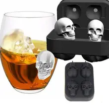 Trays Mould Whisky-Maker Kitchen-Tools Ice-Cube Skull-Shape Cocktails Silicone New 3D