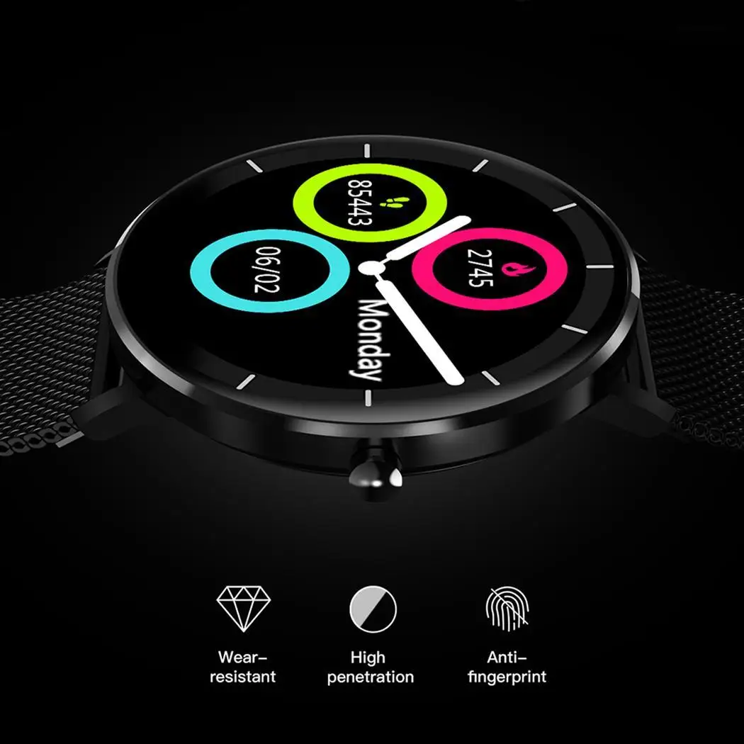 Смарт часы Водонепроницаемый металлический Bluetooth браслет сердце 4 0 IP68 250 мА/ч