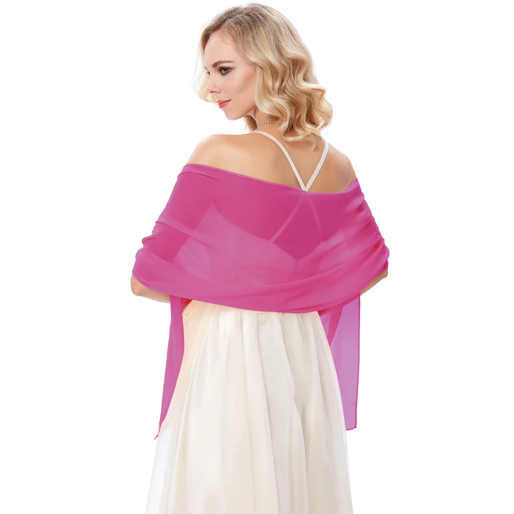 

Charming Women Long Chiffon Shawl Bolero Scarf Wedding Party Wrap Shrug Cover Up