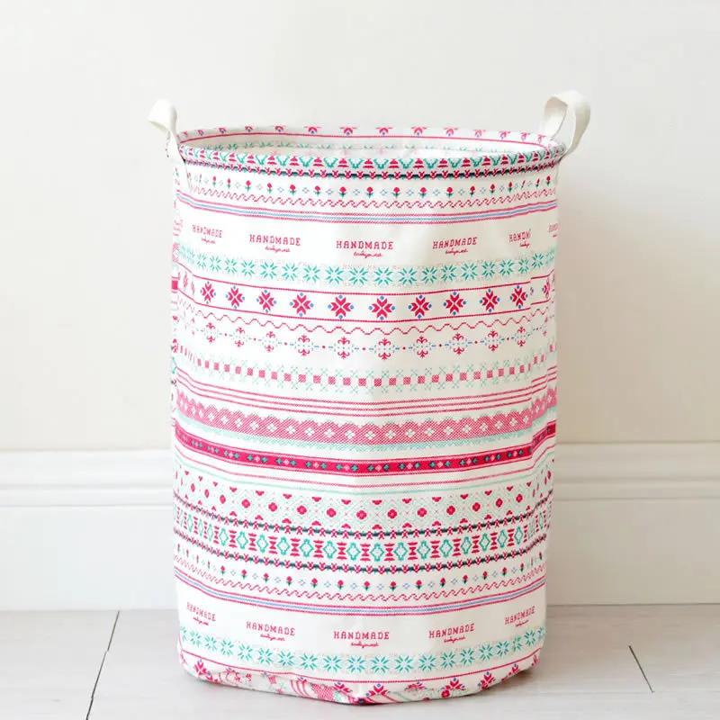 سلة الغسيل تخزين لعبة صندوق تخزين القطن الملابس القذرة سلة أضعاف النسيج الفن للماء المنظم