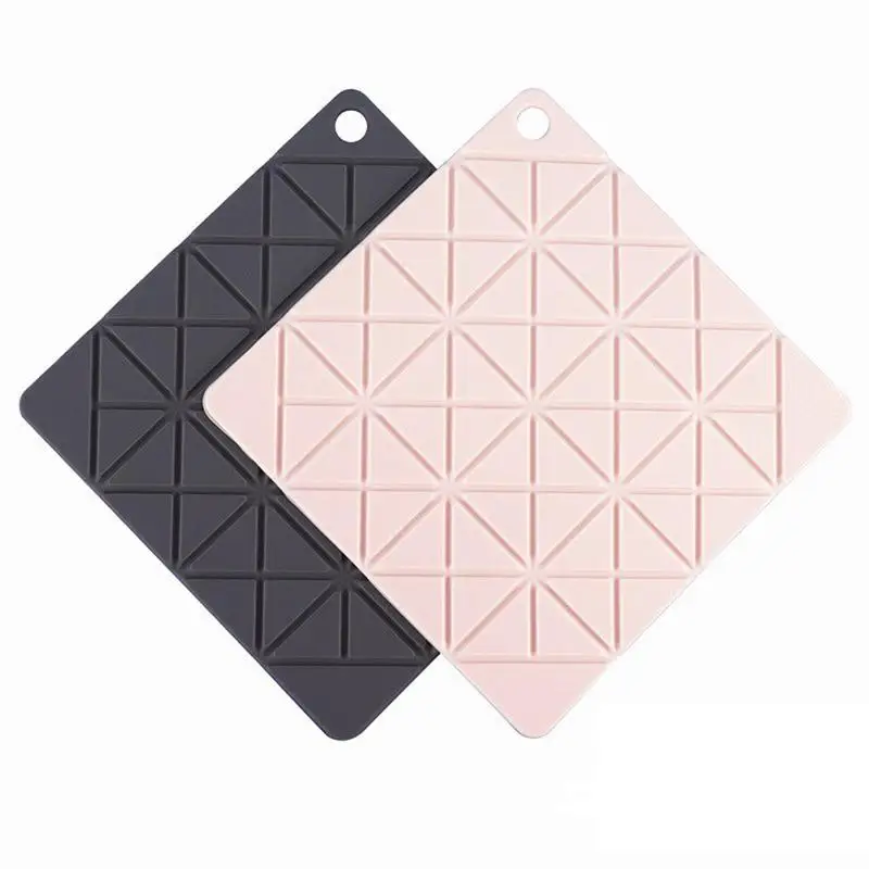 

High Quality Insulation Pad Silicone Turtle Pot Mat Round With Hook Square Bowl Mat Durable Coffee Pot Hot Pot Mat Table