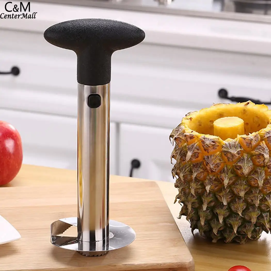 

2018 new Manual Multi-functional Cut Fruit Stainless Peeling Steel Pineapple Slicer