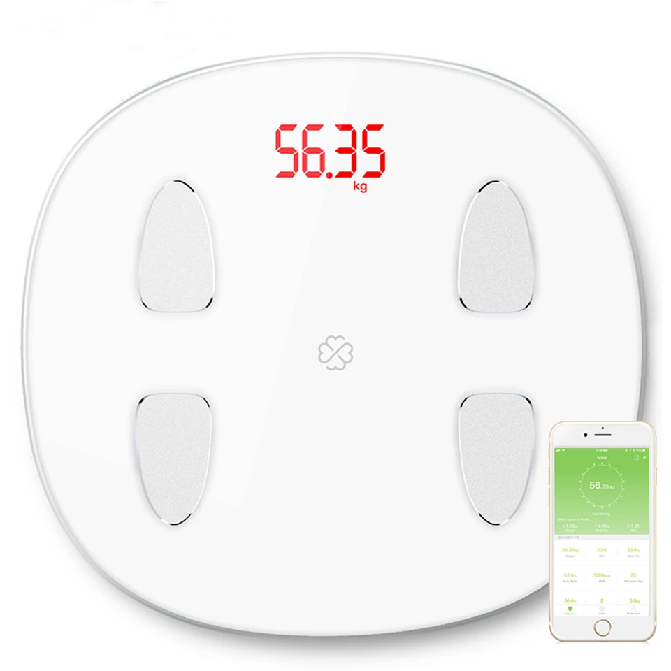 Electronic Digital Scale 13 Languages High Precision Weight Scale Smart LED Digital Weight Scale APP Android or IOS