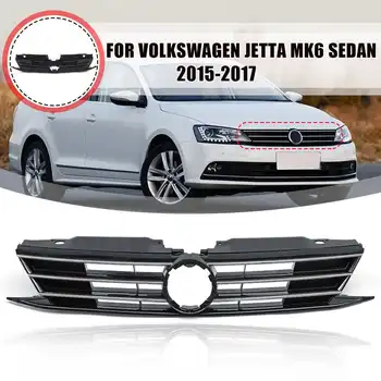 

Car Front Bumper Meshed Grill Trim Honeycomb Mesh Center Grille For VW Jetta MK6 Sedan 2015 2016 2017