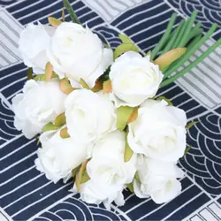 Подарок ко дню рождения Искусственный искусственные розы Шелковые лепестки для свадеб Главная декоративный реквизит распродажа