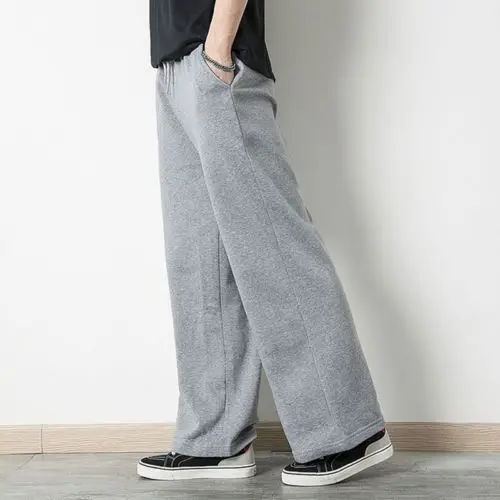 New Hot Jogger Heavy Weight Fleece Cargo Pocket Sweat Pants Loose