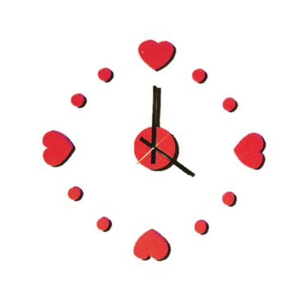 

Do-It-Yourself Wall clock "heart" DIY clock incl. Sticker & clockwork